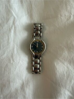 Ebel Beluga Silver-Tone Women's Watch with Dark Blue Dial
